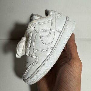 Nike SB Dunk Low Pro “Triple White” TD Size 8c